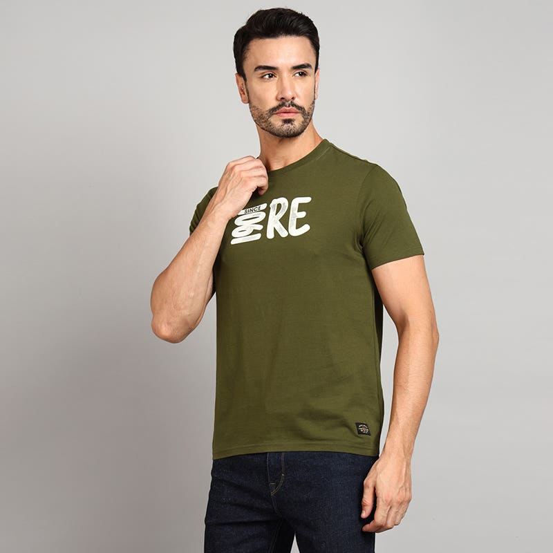 ROYAL ENFIELD EVERYDAY ADVENTURE T SHIRT MID OLIVE