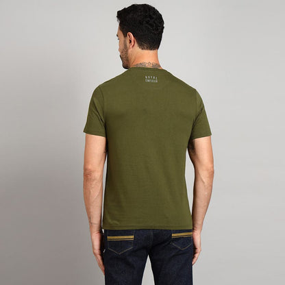 ROYAL ENFIELD EVERYDAY ADVENTURE T SHIRT MID OLIVE