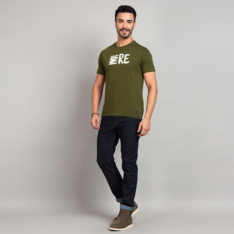 ROYAL ENFIELD EVERYDAY ADVENTURE T SHIRT MID OLIVE