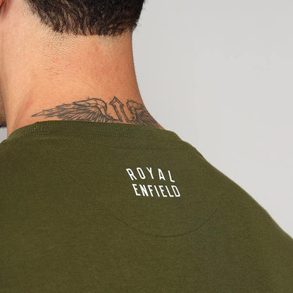 ROYAL ENFIELD EVERYDAY ADVENTURE T SHIRT MID OLIVE