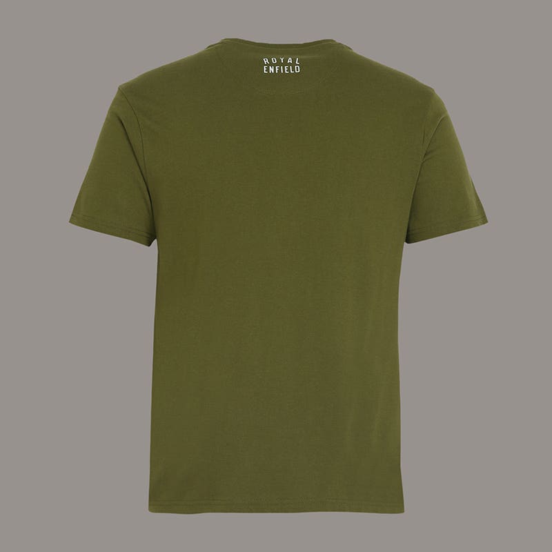 ROYAL ENFIELD EVERYDAY ADVENTURE T SHIRT MID OLIVE