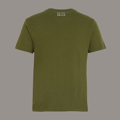 ROYAL ENFIELD EVERYDAY ADVENTURE T SHIRT MID OLIVE