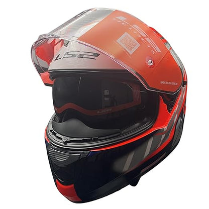 LS2 FF320 STREAM EVO LETAILS GRAY RED HELMET (D-RING)