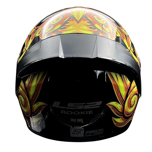 ls2 full face designer helmet ff352 LS2 FF352 ROOKIE FOO DOG BLACK YELLOW HELMET – My Store