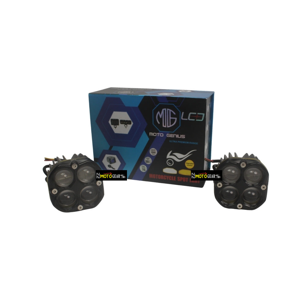 FOG LIGHT 4 LED WITHOUT HARNESS FOR UNIVERSAL MOTORCYCLE