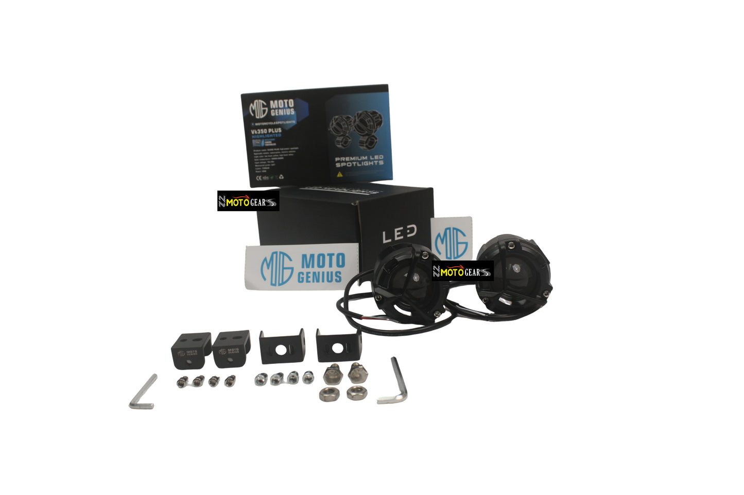 FOG LIGHT VK350 HIGH POWER SOPTLIGHT WITHOUT HARNESS FOR UNIVERSAL MOTORCYCLE