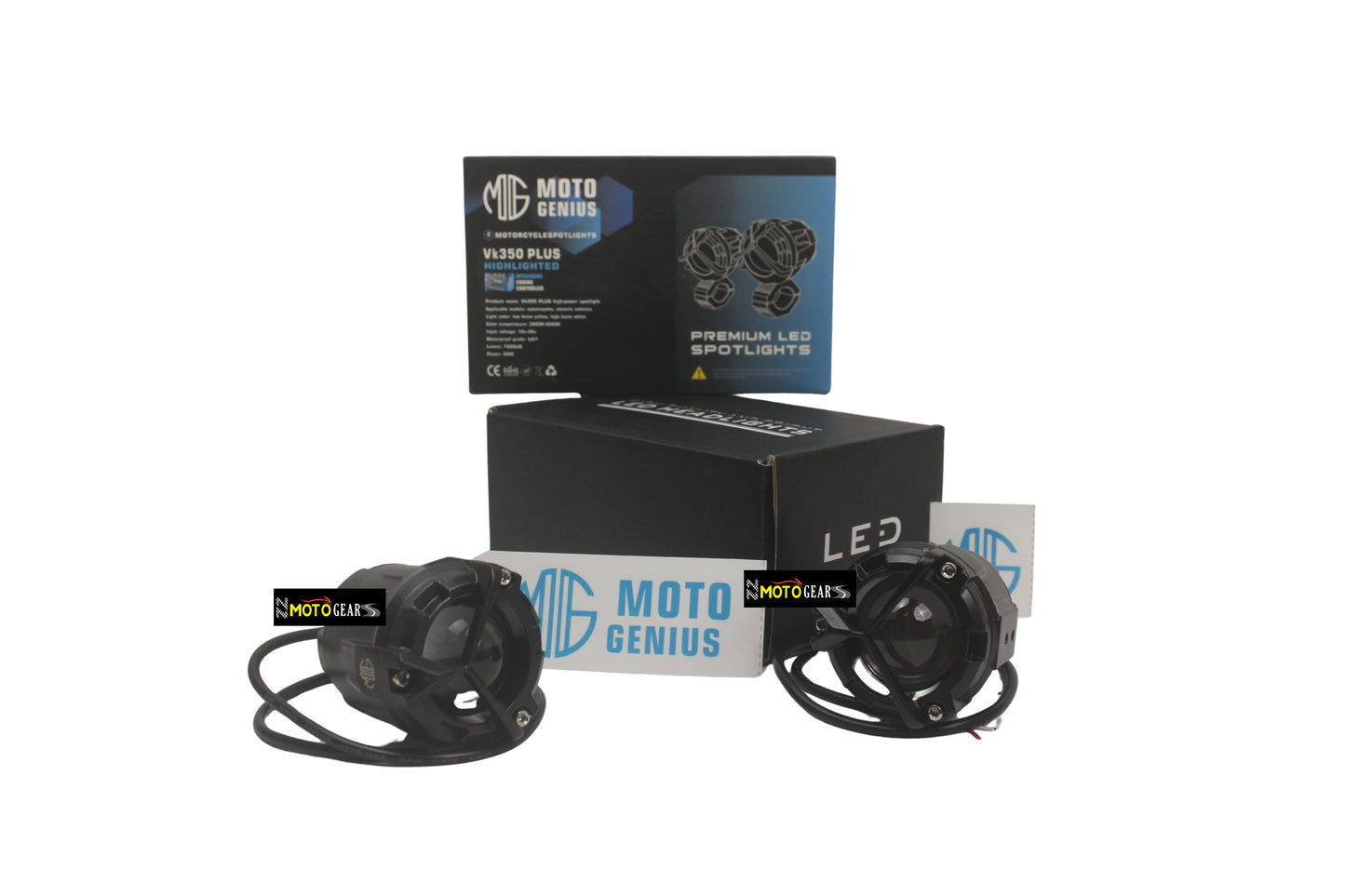 FOG LIGHT VK350 HIGH POWER SOPTLIGHT WITHOUT HARNESS FOR UNIVERSAL MOTORCYCLE