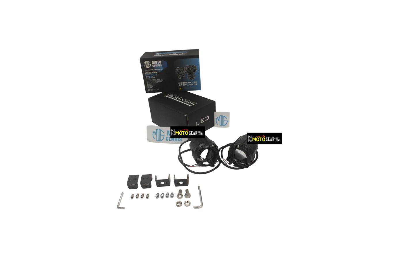 FOG LIGHT VK350 HIGH POWER SOPTLIGHT WITHOUT HARNESS FOR UNIVERSAL MOTORCYCLE
