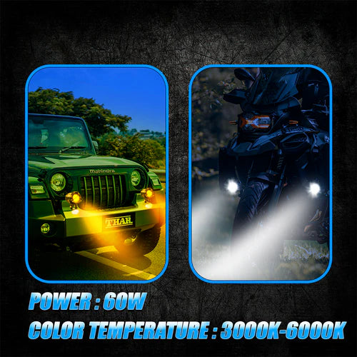 FOG LIGHT VK350 HIGH POWER SOPTLIGHT WITHOUT HARNESS FOR UNIVERSAL MOTORCYCLE