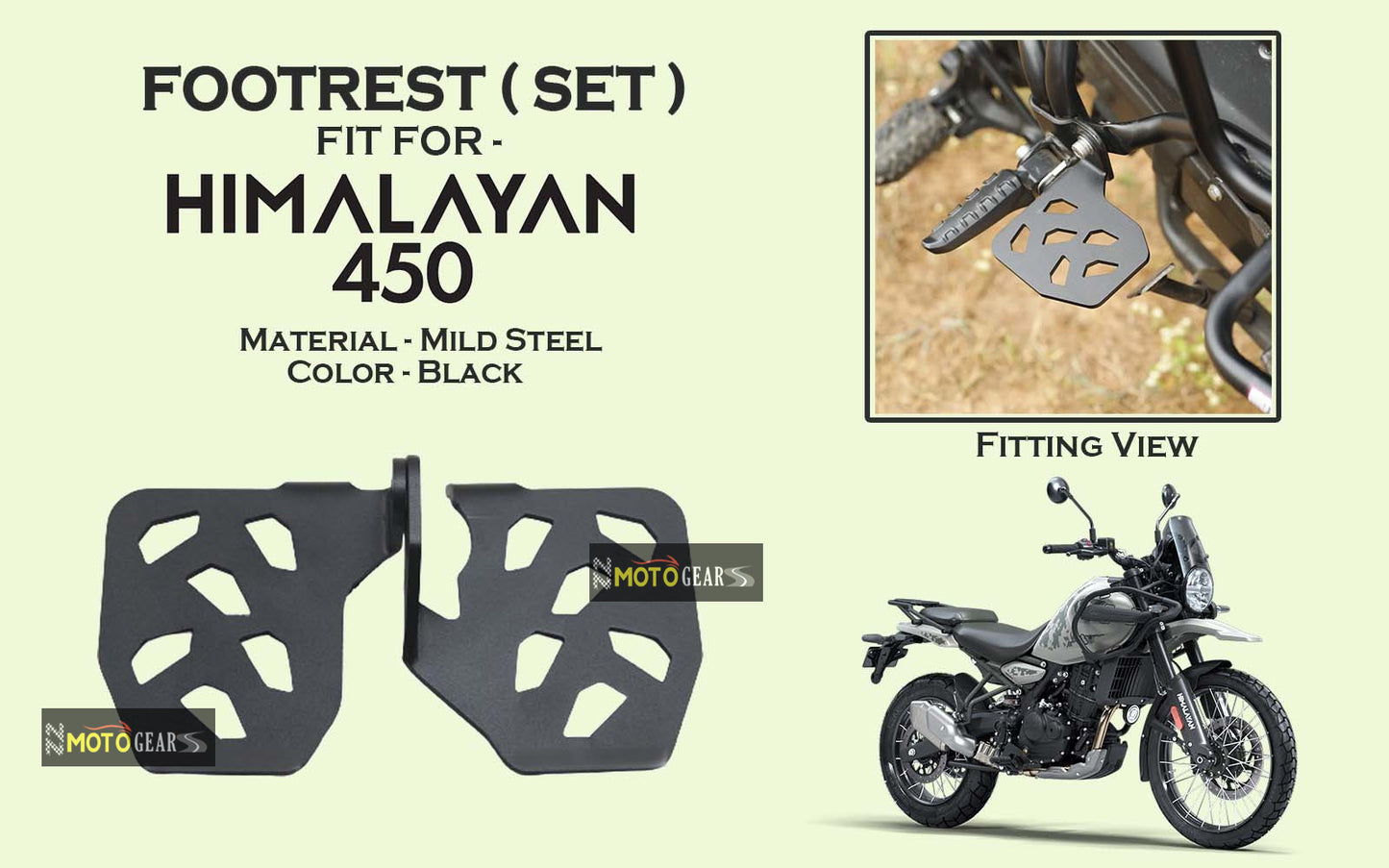 MOTO TORQUE FOOTREST PAIR FOR NEW HIMALAYAN 450