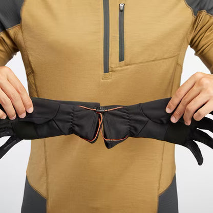 FORCLAZ Winter Gloves for Trekking Stretchable Trek500 Black