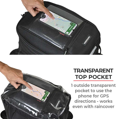 VIATERRA FLY UNIVERSAL MOTORCYCLE TANK BAG (STRAP BASED)