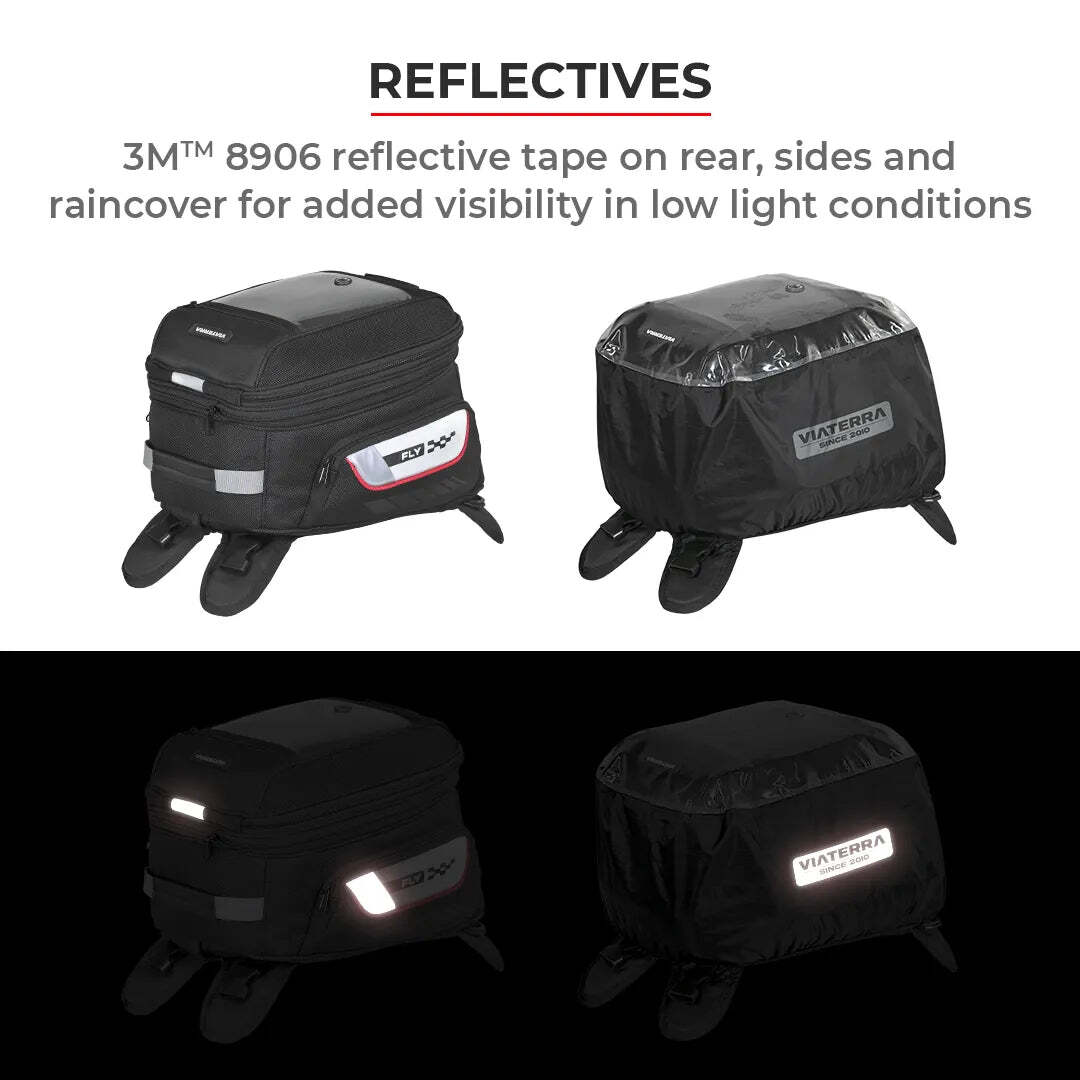 VIATERRA FLY UNIVERSAL MOTORCYCLE TANK BAG (STRAP BASED)
