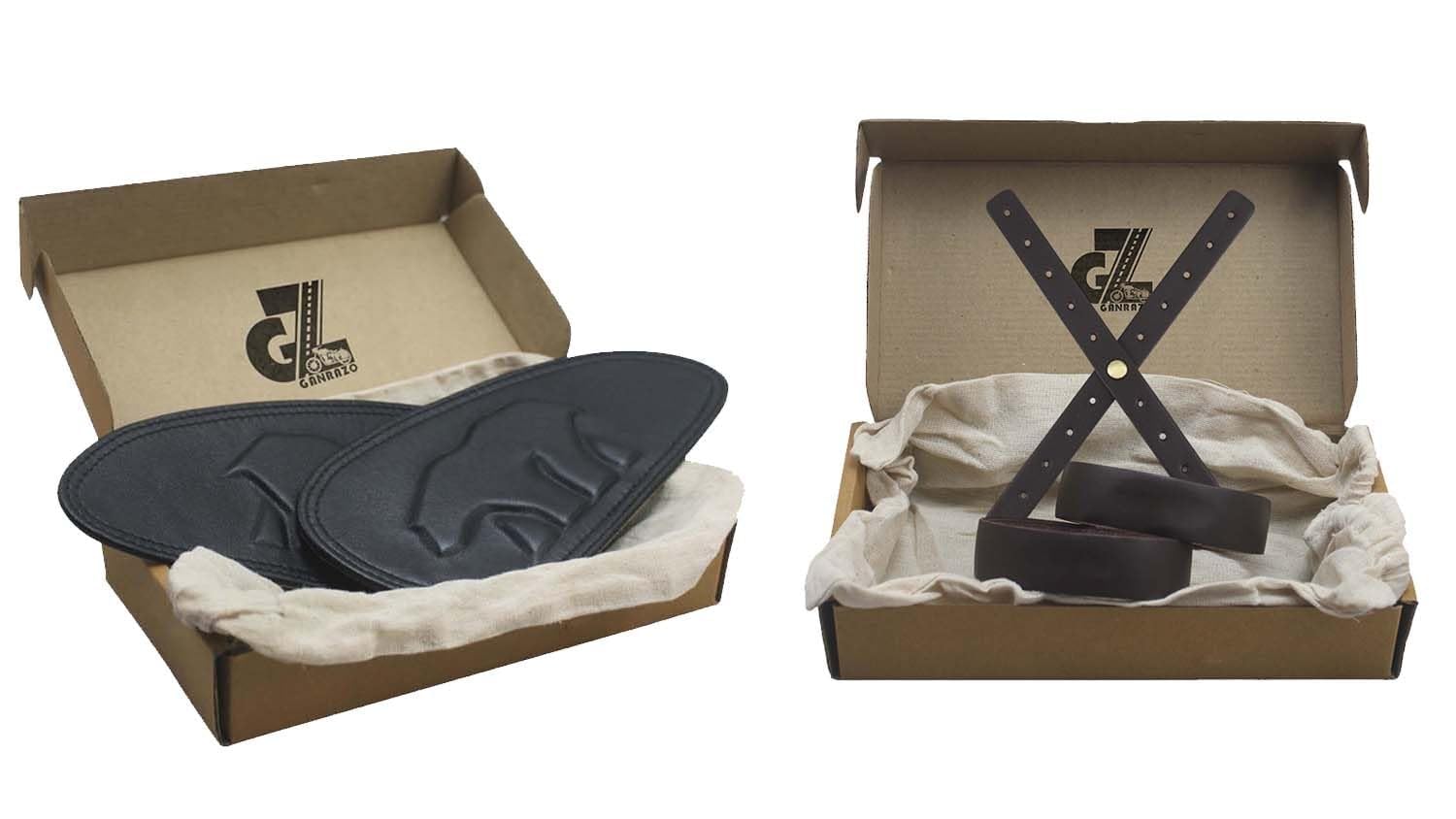 Genuine Leather Black Tank Pads Combo Headlight X Perforated & Handgrip Straps Dark Brown Compatible with Royal Enfield Bear 650