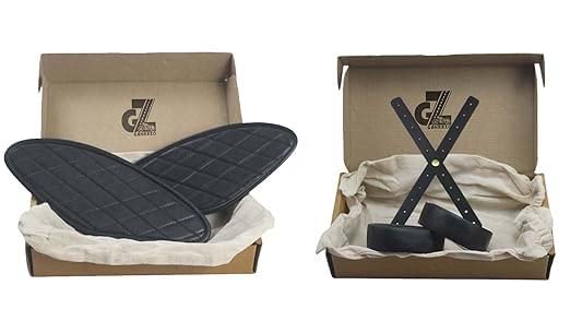 Genuine Leather Diamond Black Tank Pads with Black Thread Combo Head Lamp X Perforated & Handgrip Straps Pair Compatible With Royal Enfield Hunter 350