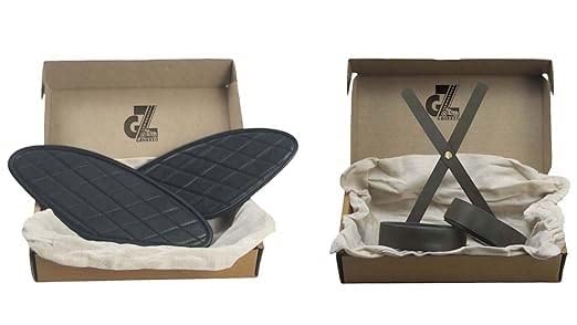 Genuine Leather Diamond Black Tank Pads with Black Thread Combo Head Lamp X & Handgrip Straps Pair Olive Compatible With Royal Enfield Hunter 350