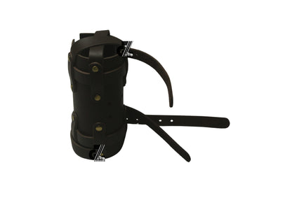 Genuine Leather Brown Water Bottle Holder for Universal Motorcycle