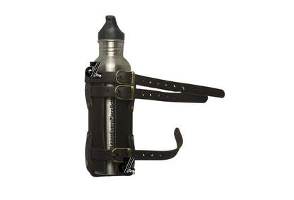 Genuine Leather Brown Water Bottle Holder for Universal Motorcycle