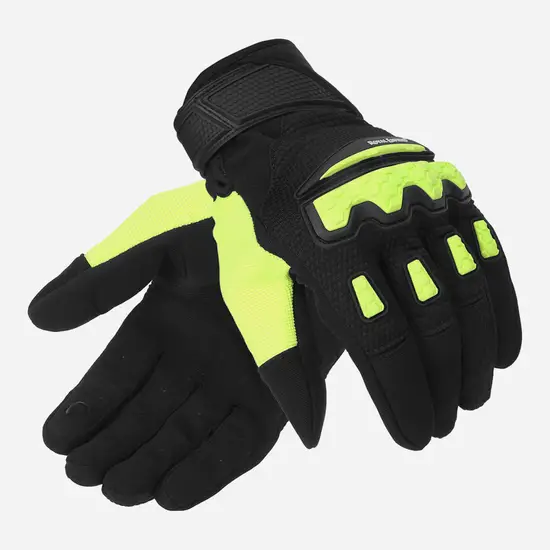 ROYAL ENFIELD URBAN HUSTLER V3 GLOVES NEON GREEN