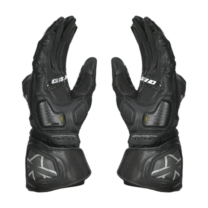 GRID MK3 FULL GAUNTLET RIDING GLOVES BLACK
