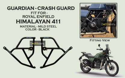 MOTO TORQUE GUARDIAN CRASH GUARD FOR HIMALAYAN 411 BS3, BS4 & BS6
