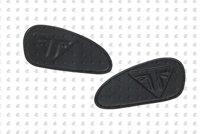 Genuine Leather Black Tank PAD Combo HANDGRIP Straps Olive Compatible with Triumph Speed & Scrambler 400