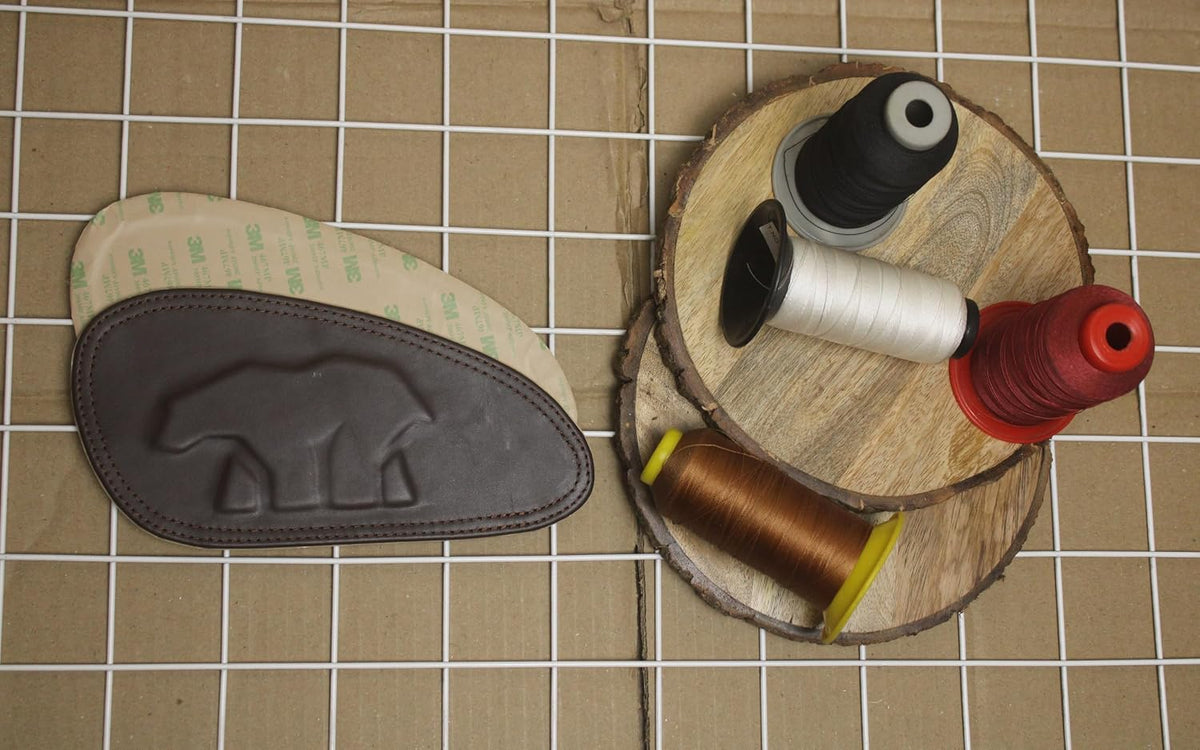 Genuine Leather Brown Tank Pads For Royal Enfield Bear 650 All Models