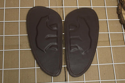 Genuine Leather Brown Tank Pads For Royal Enfield Bear 650 All Models