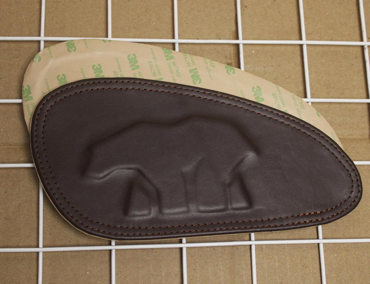 Genuine Leather Brown Tank Pads For Royal Enfield Bear 650 All Models