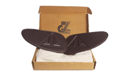 Genuine Leather Brown Tank Pads For Triumph Speed & Scrambler 400