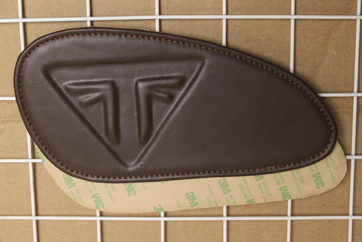 Genuine Leather Brown Tank Pads For Triumph Speed & Scrambler 400