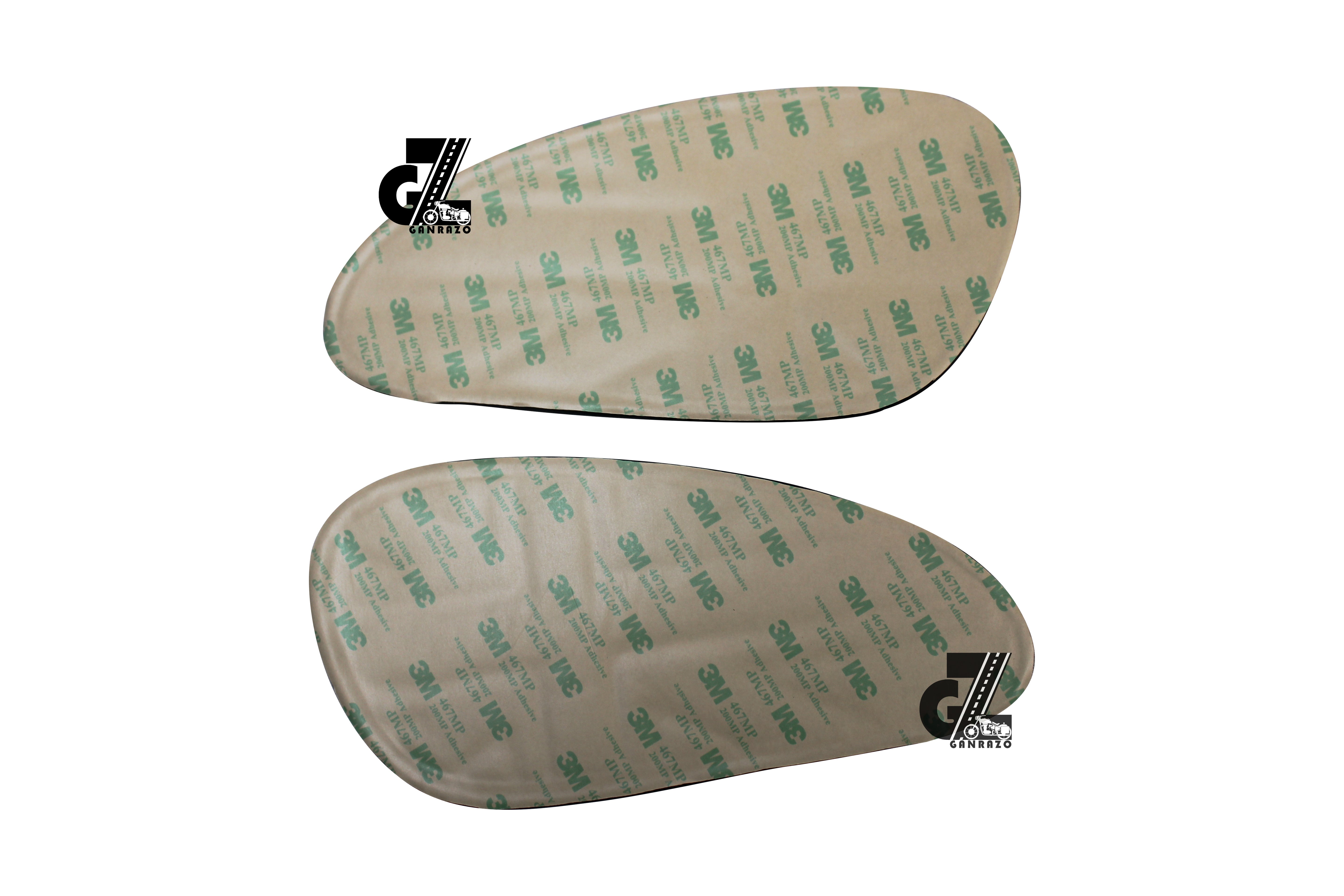 Genuine Leather Daimond Black Tank Pad with Black Thread Compatible with Triumph Speed & Scrambler 400