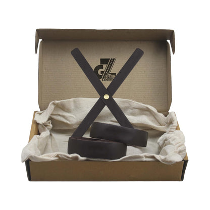 Genuine Leather Diamond Black Tank Pad with Black Thread Combo Headlight X & Handgrip Straps Dark Brown Compatible With Royal Enfield Himalayan 411