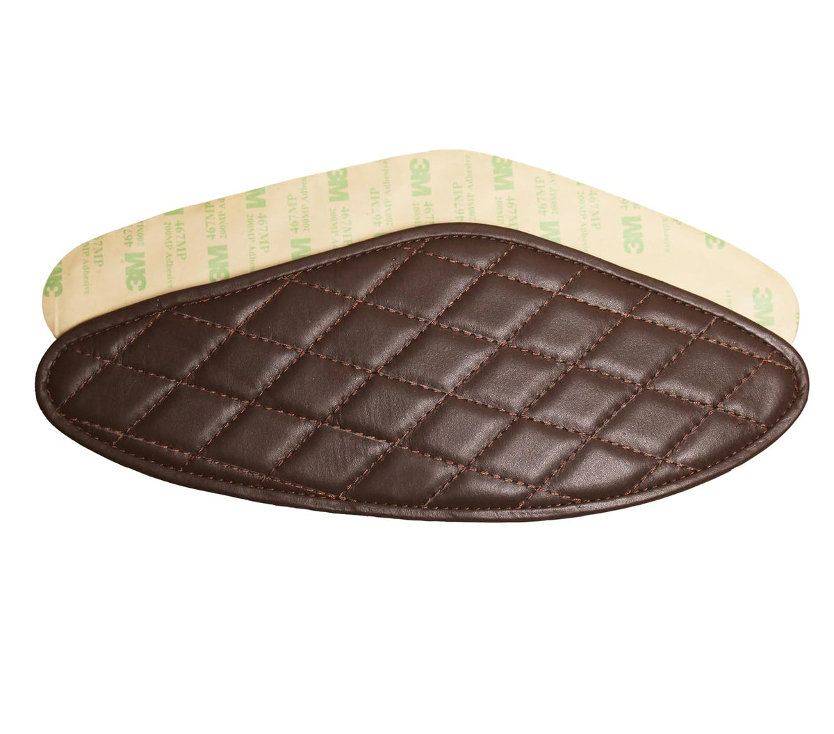 Genuine Leather Diamond Brown Tank Pads For Royal Enfield Hunter 350