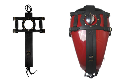 Genuine Leather Motorcycle Fuel Tank Straps Adjustable Compatible with Interceptor 650 All Models