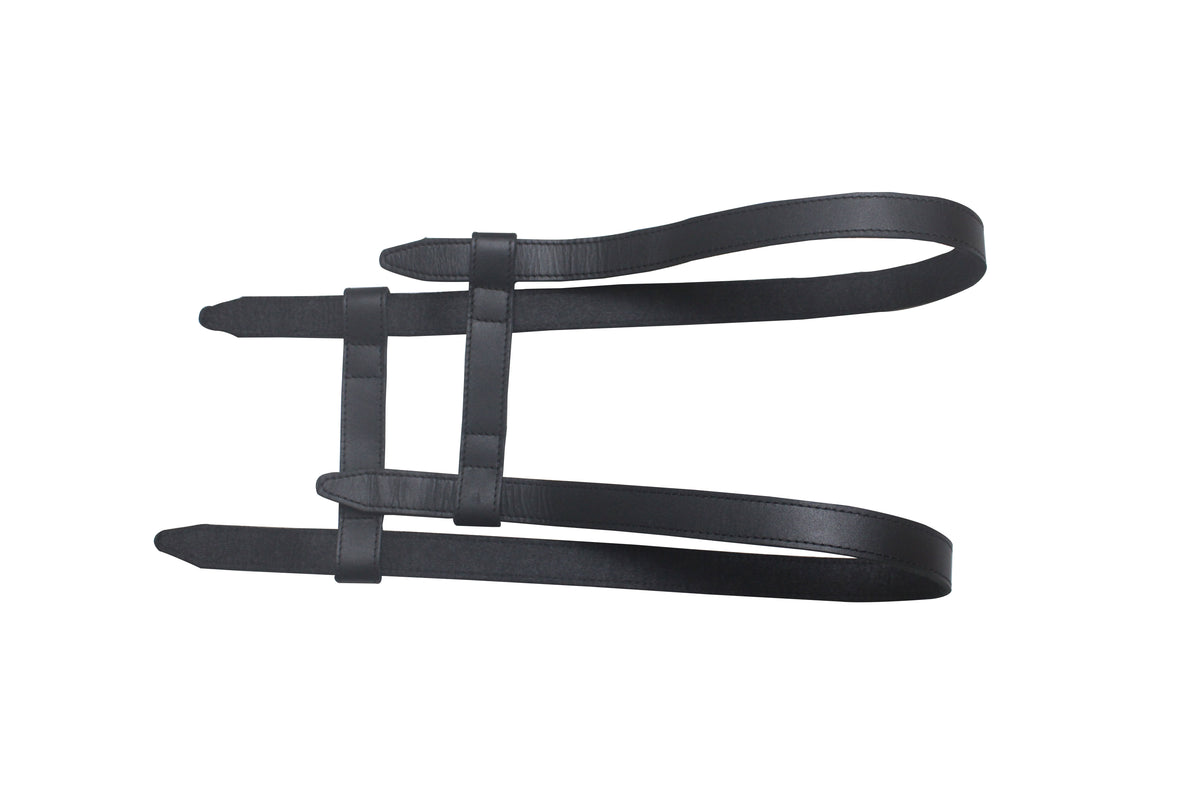 Genuine Leather Motorcycle Fuel Tank Straps Adjustable Compatible with New Classic /New Bullet 350 All Models