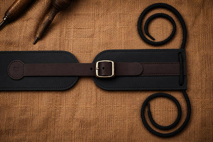 Genuine Leather Motorcycle Tank Strap Compatible with Royal Enfield Meteor 350