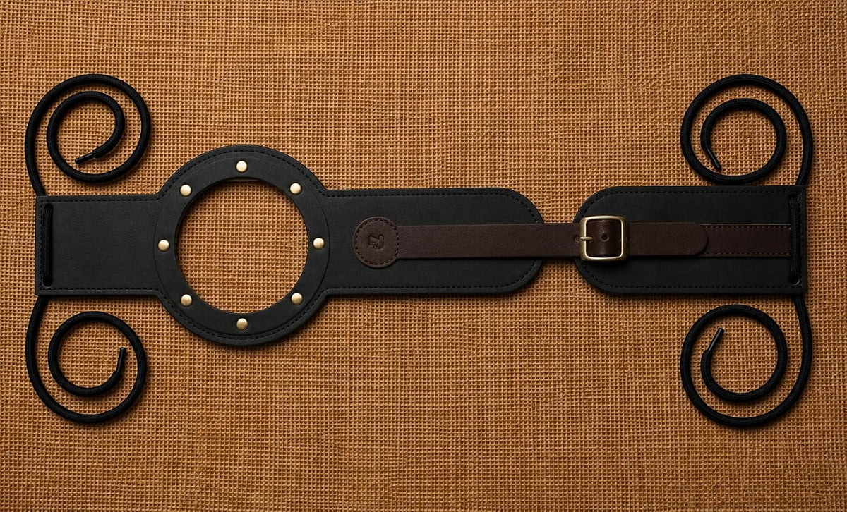 Genuine Leather Motorcycle Tank Strap Compatible with Royal Enfield Meteor 350