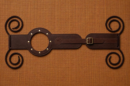 Genuine Leather Motorcycle Tank Strap Compatible with Royal Enfield Meteor 350