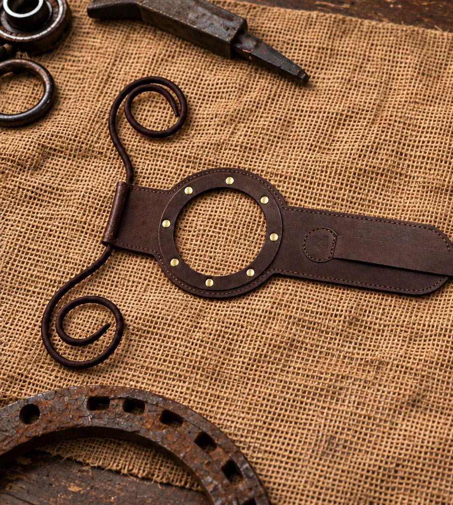 Genuine Leather Motorcycle Tank Strap Compatible with Royal Enfield Super Meteor 650