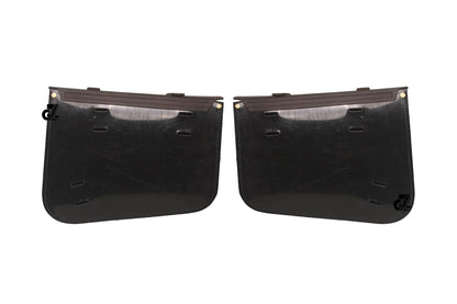 Genuine Leather Saddle Pannier Bag Right & Left Side Compatible with Interceptor & Continental Gt 650 (Brown)