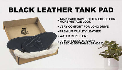 Genuine Leather Tank Pads For Triumph Speed & Scrambler 400