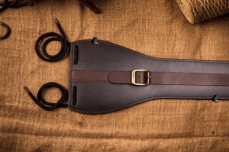 Genuine Leather Motorcycle Tank Strap For Jawa 42 Bobber