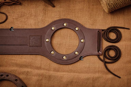 Genuine Leather Motorcycle Tank Strap For Jawa 42 Bobber