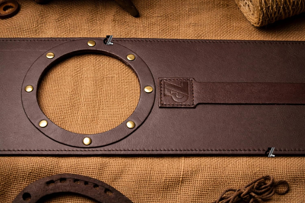 Genuine Leather Motorcycle Tank Strap For Royal Enfield Shotgun 650