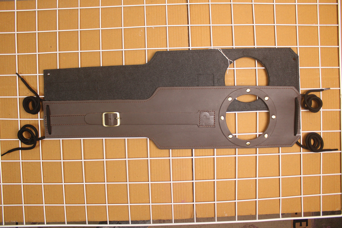 Genuine Leather Motorcycle Tank Strap For Royal Enfield Super Meteor 650