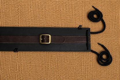 Genuine Leather Motorcycle Tank Strap For TVS Ronin