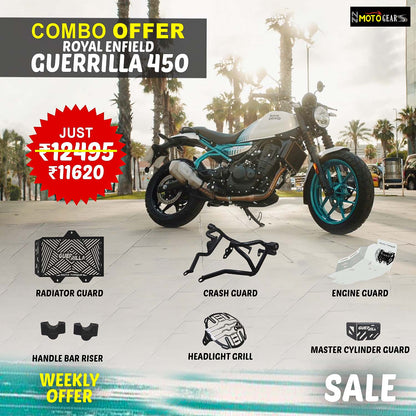 Crash Guard Combo Pack Of 6 Pcs For Royal Enfield Guerrilla 450