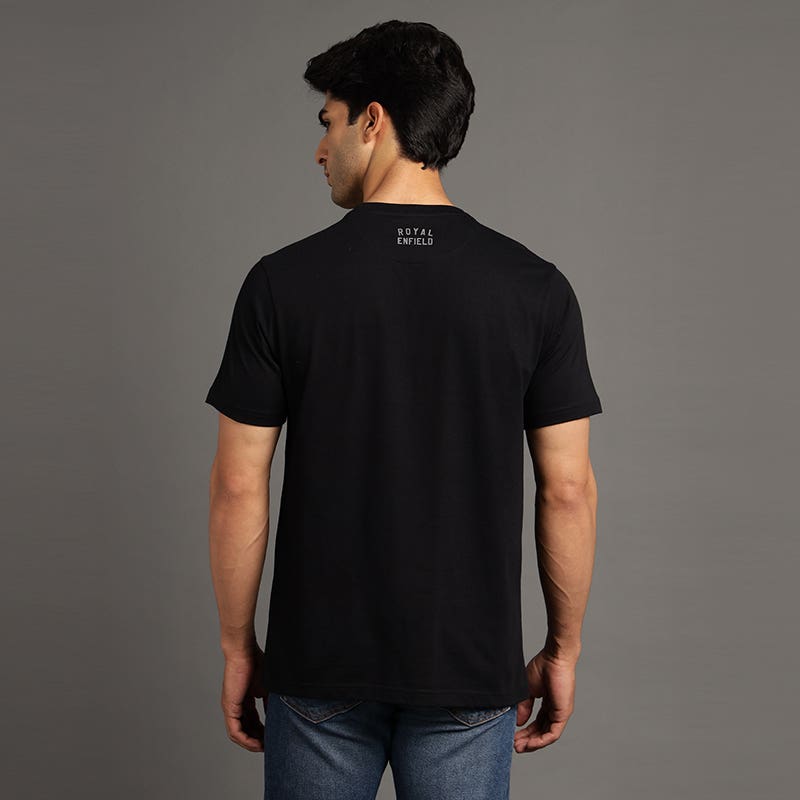 HAORAM ROYAL ENFIELD T SHIRT BLACK