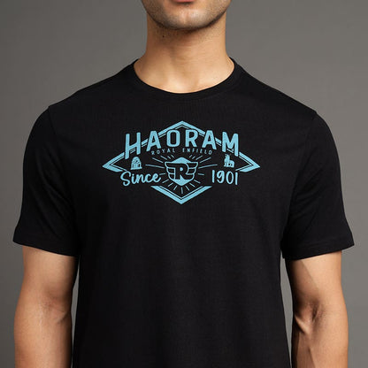 HAORAM ROYAL ENFIELD T SHIRT BLACK